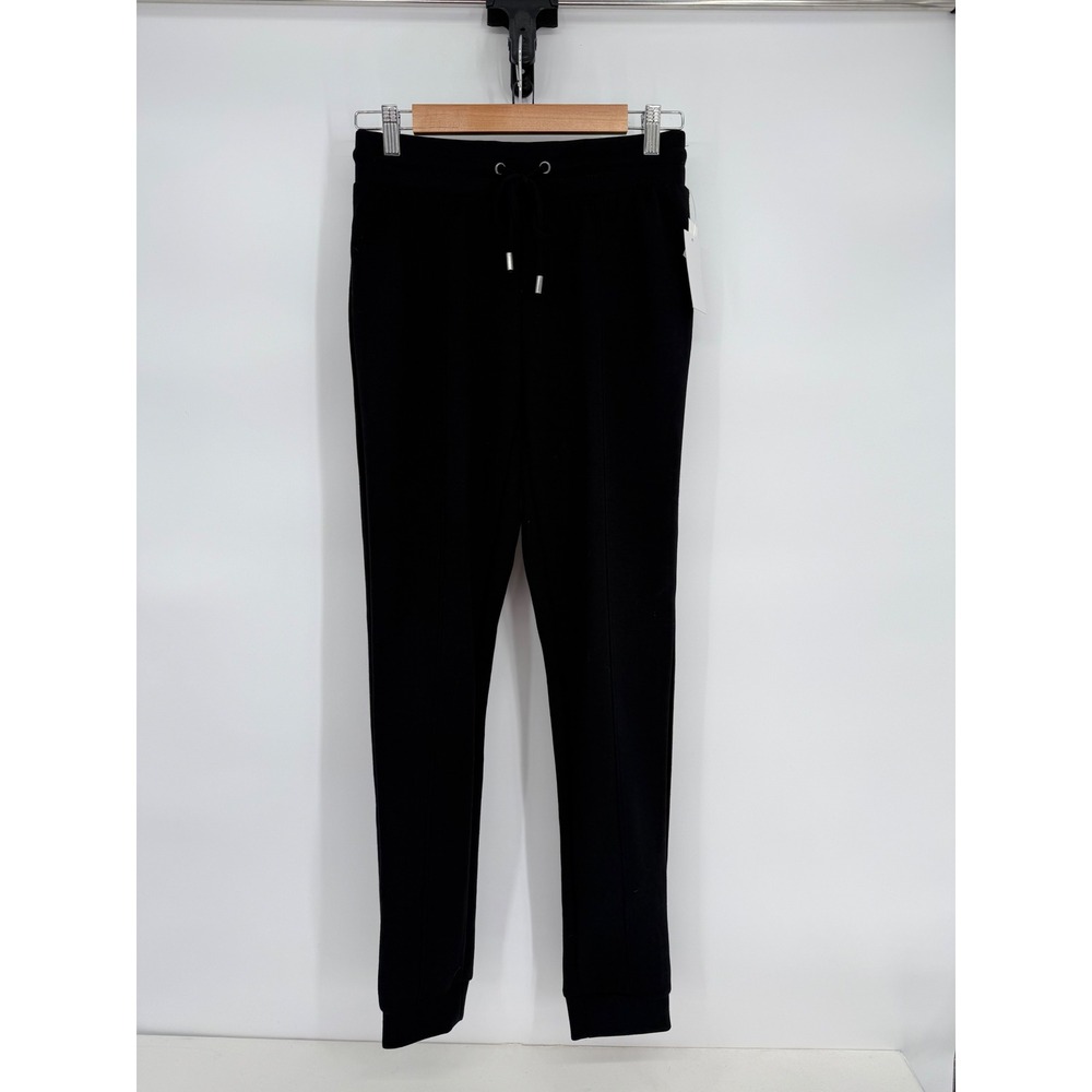 Cable & Gauge Studio Womens Black Pintuck Drawstring Jogger Pants Size S